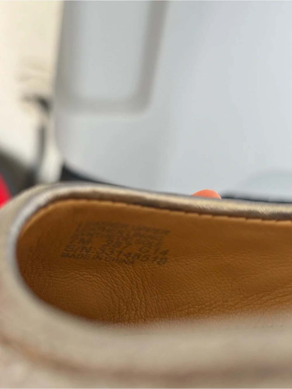Tory Burch Metallic Silver Leather Ballet Flats